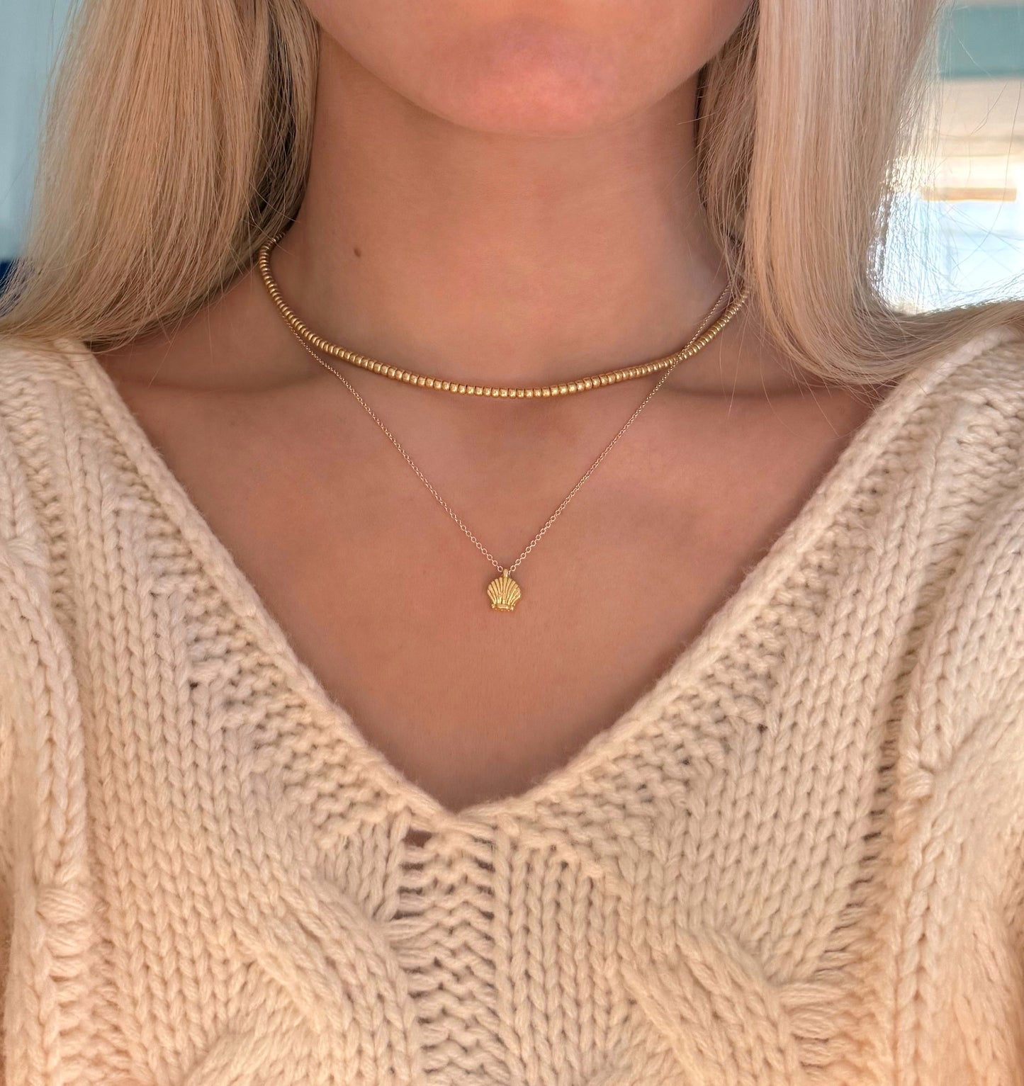 Dainty Gold Seashell Gift Set