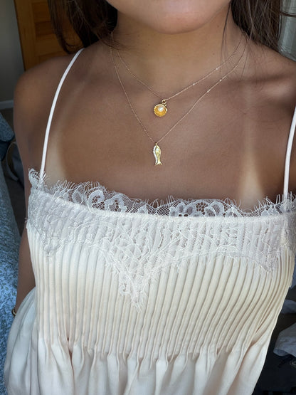 Surfside Seashell & Pearl Necklace