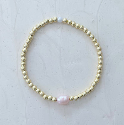 Brant Point Pink Pearl Bracelet