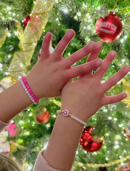 Pink Paradise Beaded Bracelet Stack