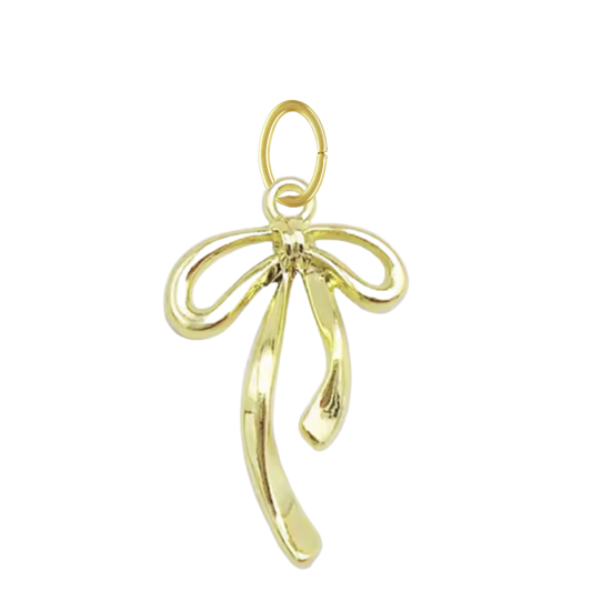 Yellow Gold Bow Charm