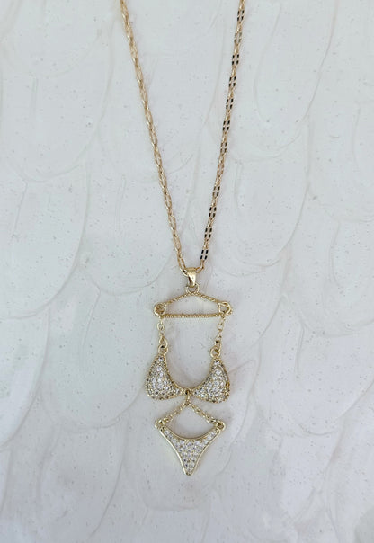 Tan Lines Bikini Charm Necklace