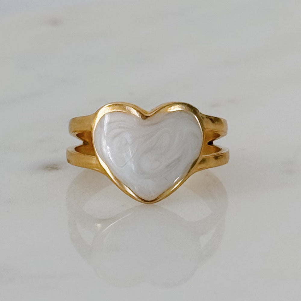Lover Girl Gold Heart Ring