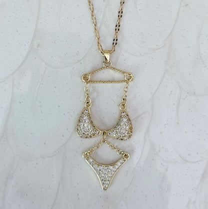 Tan Lines Bikini Charm Necklace