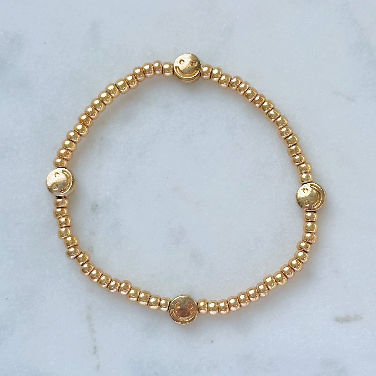 All smiles gold bracelet