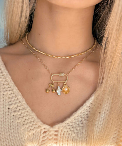 Cherry Cove Carabiner Charm Necklace