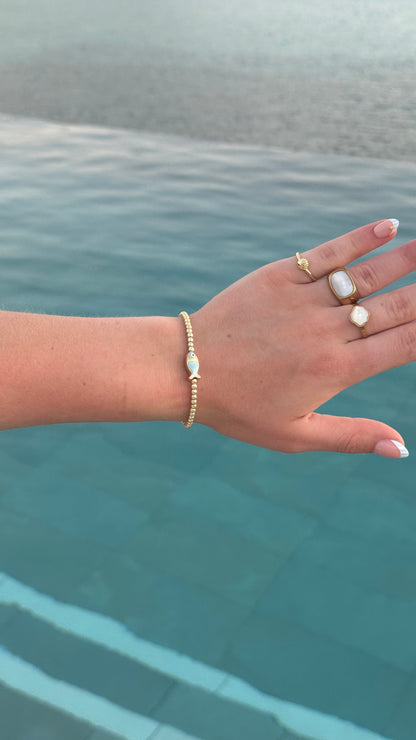 Madaket Tides Beaded Fish Bracelet
