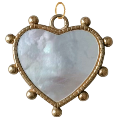 Mother of Pearl Heart Charm