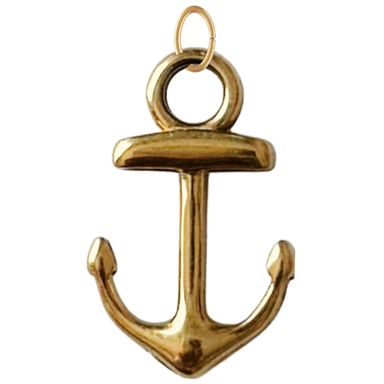 Gold Anchor Charm