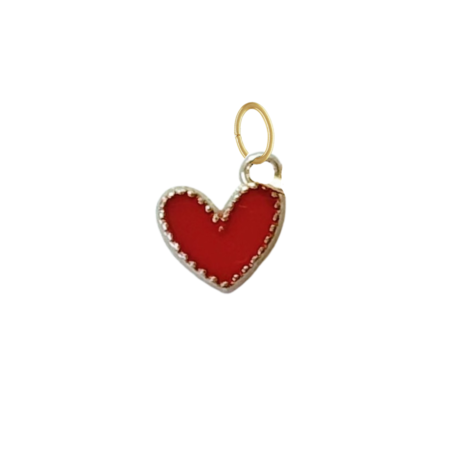 Dainty Red Heart Charm