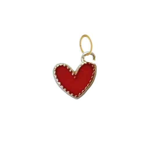 Dainty Red Heart Charm