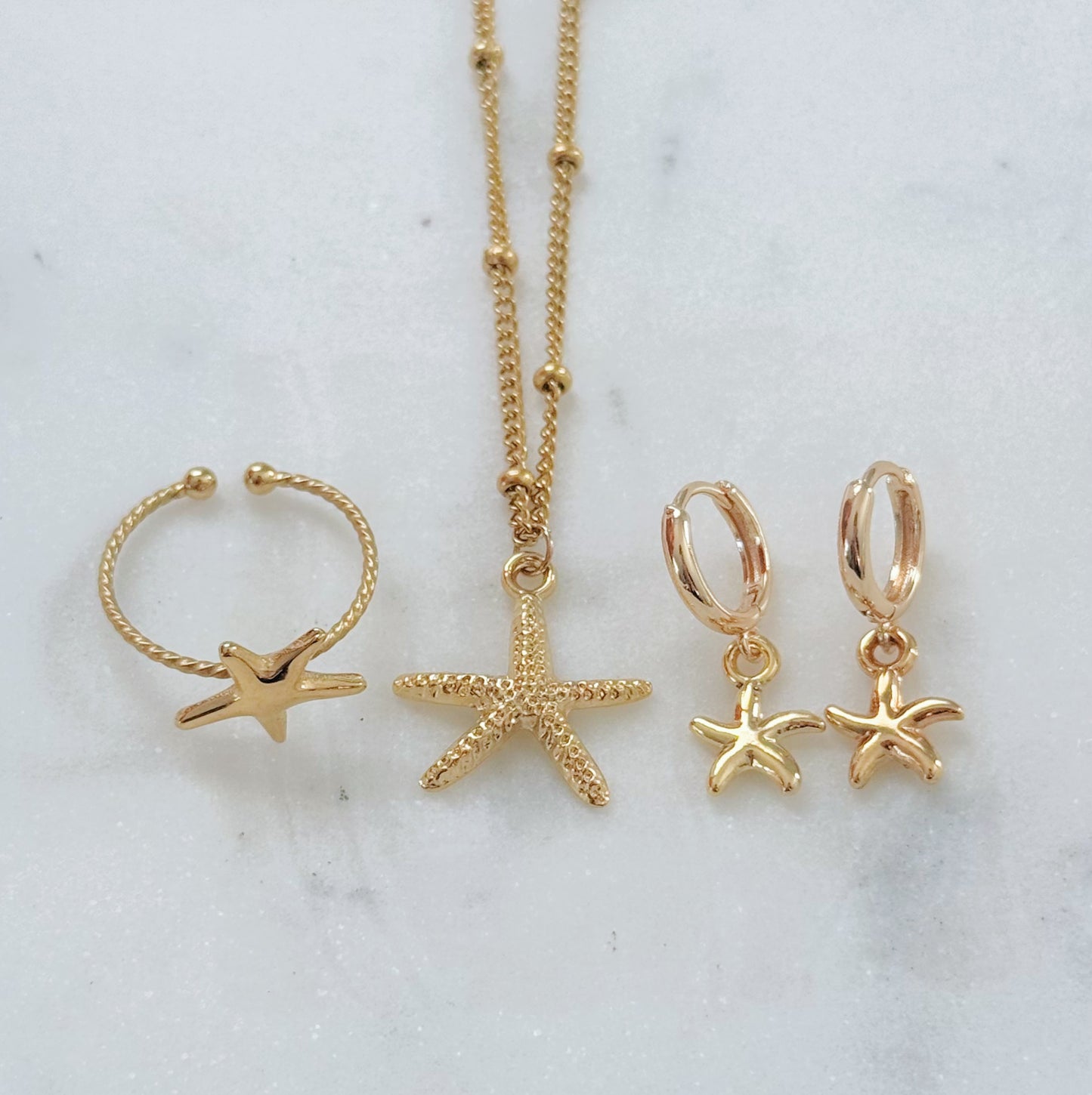 Gold Starfish Gift Set
