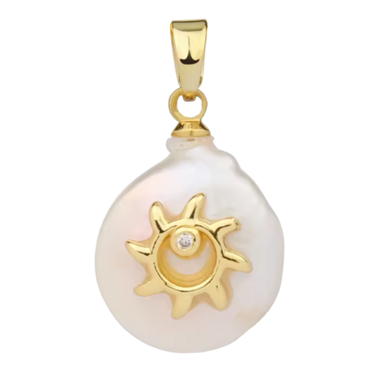 Freshwater Pearl with Sun Pendant