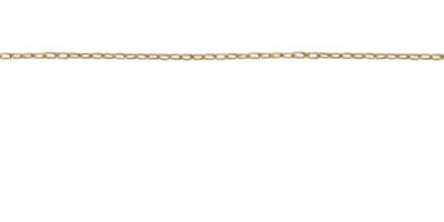 Tiny Gold Crimped Paperclip Chain