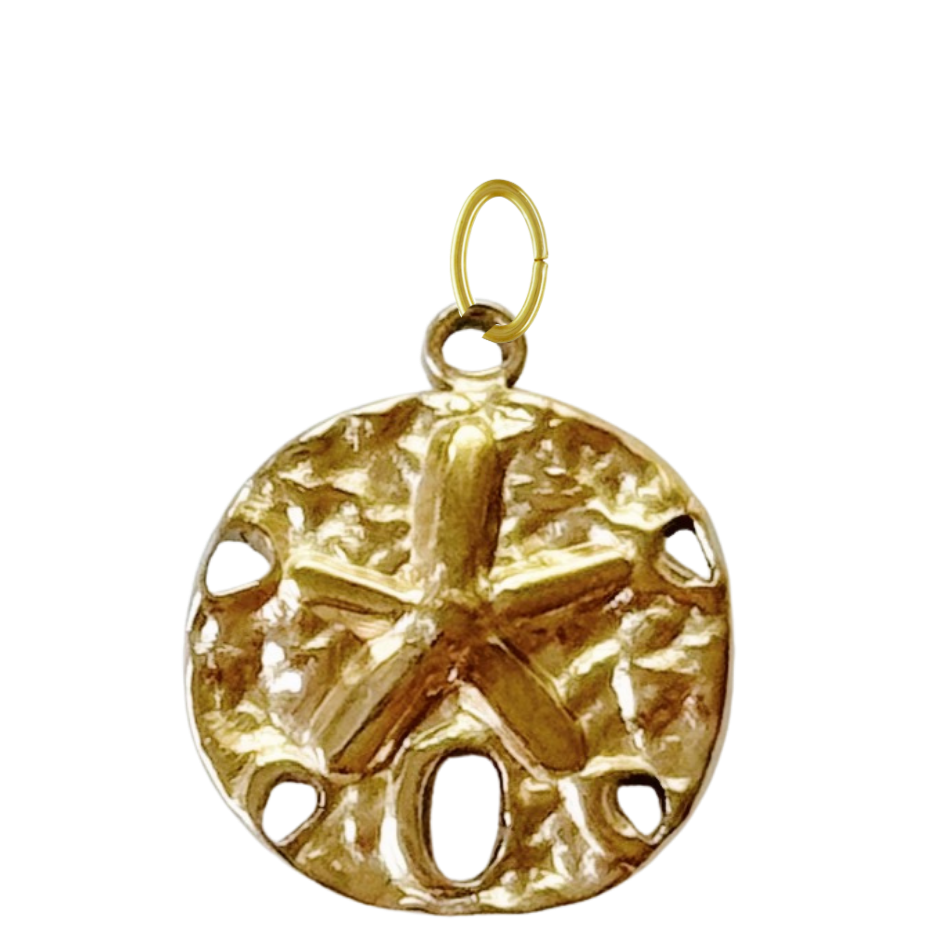Gold Sand Dollar Charm