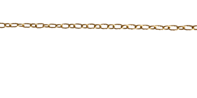 Antique Gold Textured Round Chain