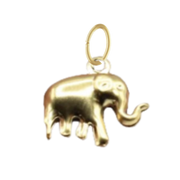 Gold Small Elephant Charm