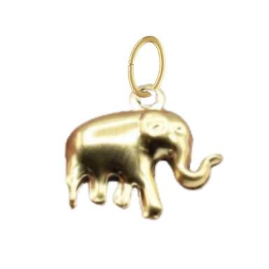 Gold Small Elephant Charm