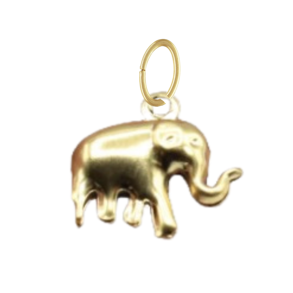Gold Small Elephant Charm