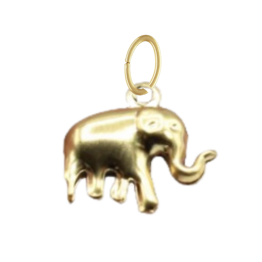 Gold Small Elephant Charm