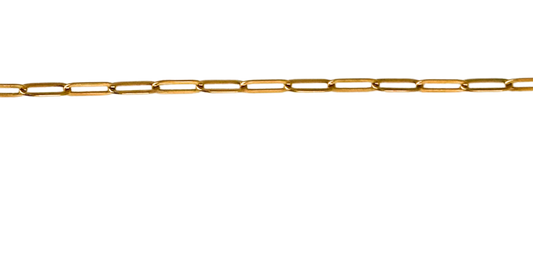 Gold Large Paperclip Chain