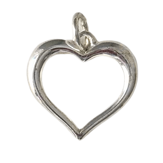 Large Silver Heart Pendant