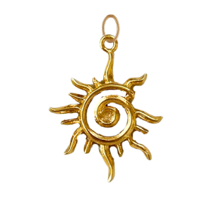 Gold Sun Charm