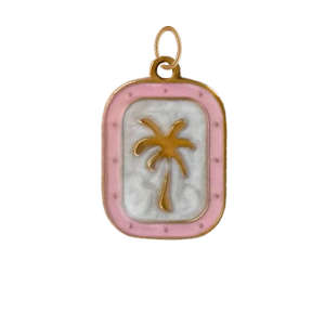 Pink Palm Tree Charm