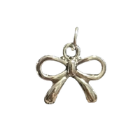 Silver Bow Charm
