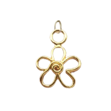 Dainty Gold Flower Charm