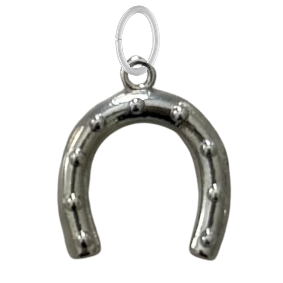 Large Silver Horse Shoe Charm