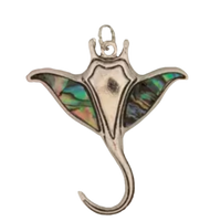 Large Silver Stingray Charm