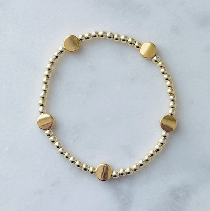 Golden Cove Beaded Bracelet