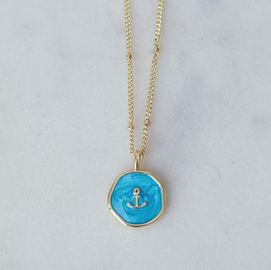 Anchors up necklace