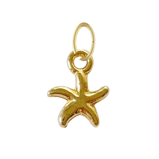 Dainty Gold Starfish Charm