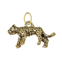 Gold Cheetah Charm