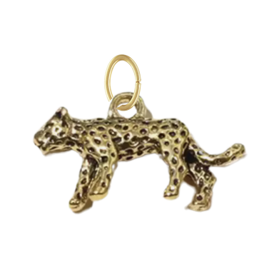 Gold Cheetah Charm