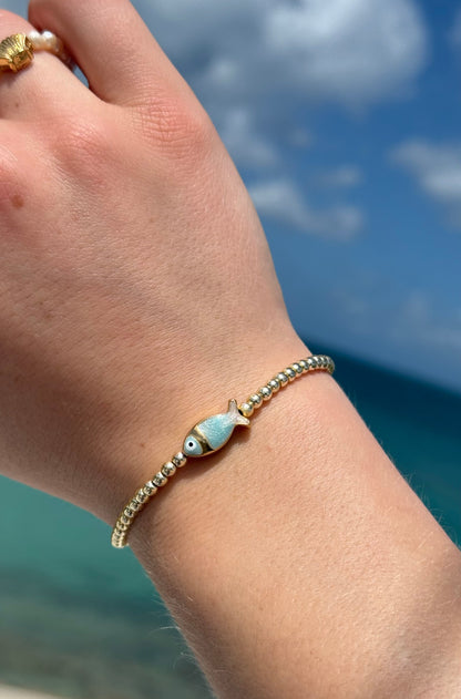 Madaket Tides Beaded Fish Bracelet