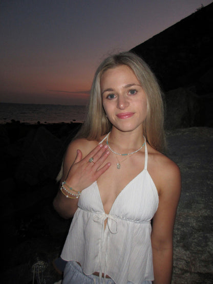 Sea Glass & Pearl Necklace