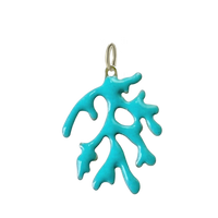 Teal Blue Coral Charm