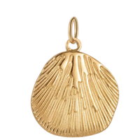 Gold Textured Round Pendant