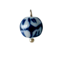 Navy Blue Round Bead Charm