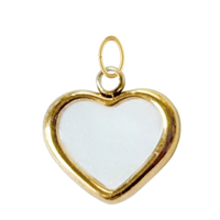 Small Mother of Pearl Heart Charm