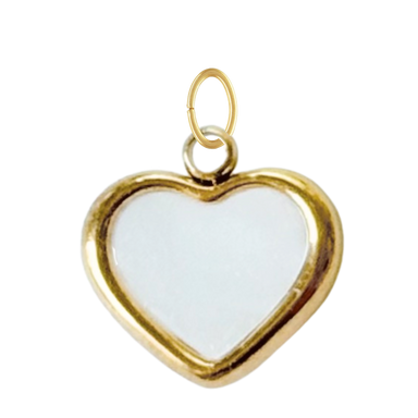Small Mother of Pearl Heart Charm