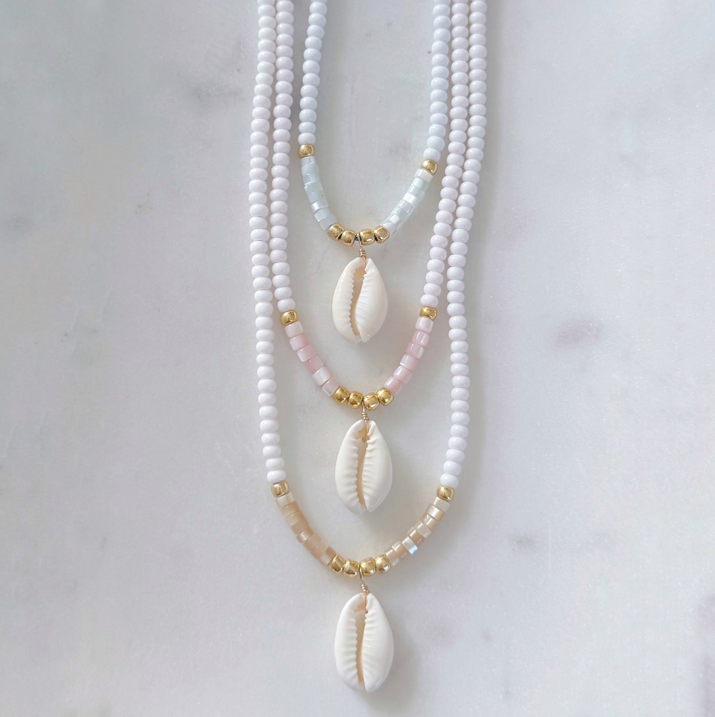 Shell Beaded Necklaces