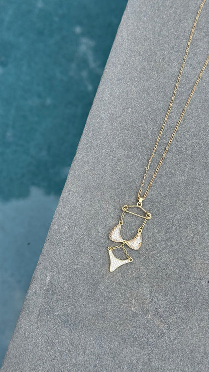 Tan Lines Bikini Charm Necklace
