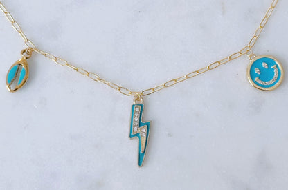 Mykonos charm necklace