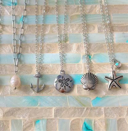 Silver Sand Dollar Necklace