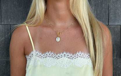 Cisco Fish Pendant Toggle Necklace