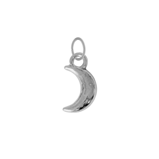 Tiny Silver Moon Charm